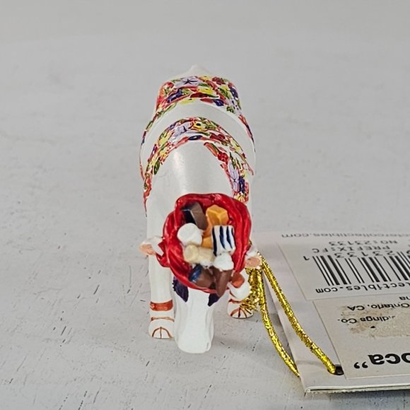 Cowparade Mini Moo La Vida Mooca Figurine Floral Design With Tag #23133 - Picture 4 of 8